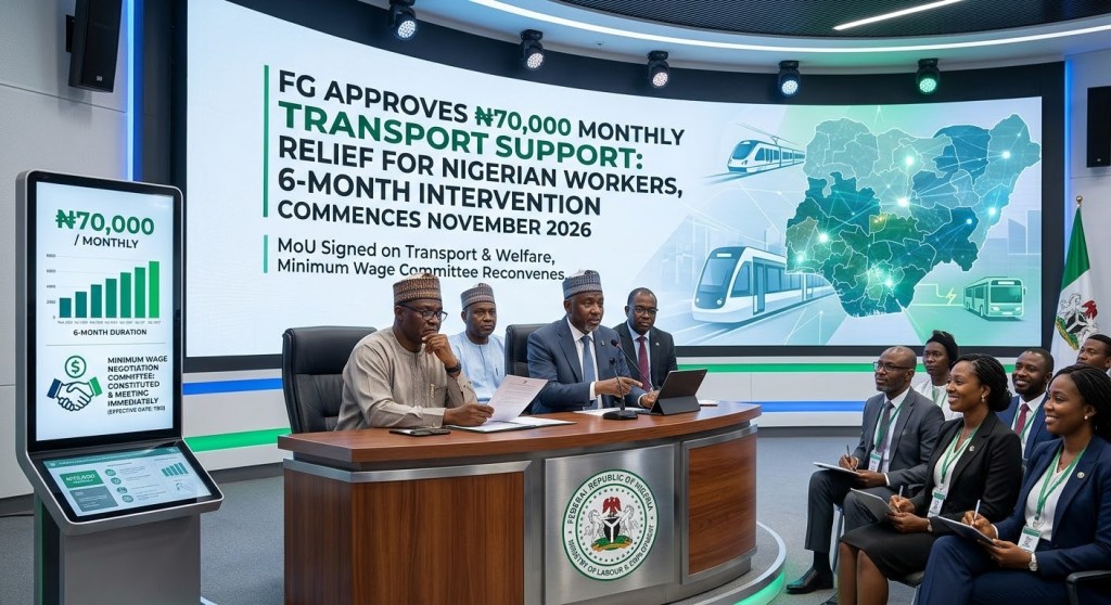 FG Unveils ₦70,000 Monthly Transport Allowance to Cushion Worker Costs for 6&nbsp;Months